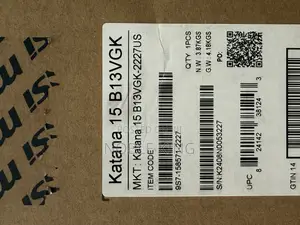 New Laptop MSI Katana 15 32GB Intel Core I7 SSD 1T