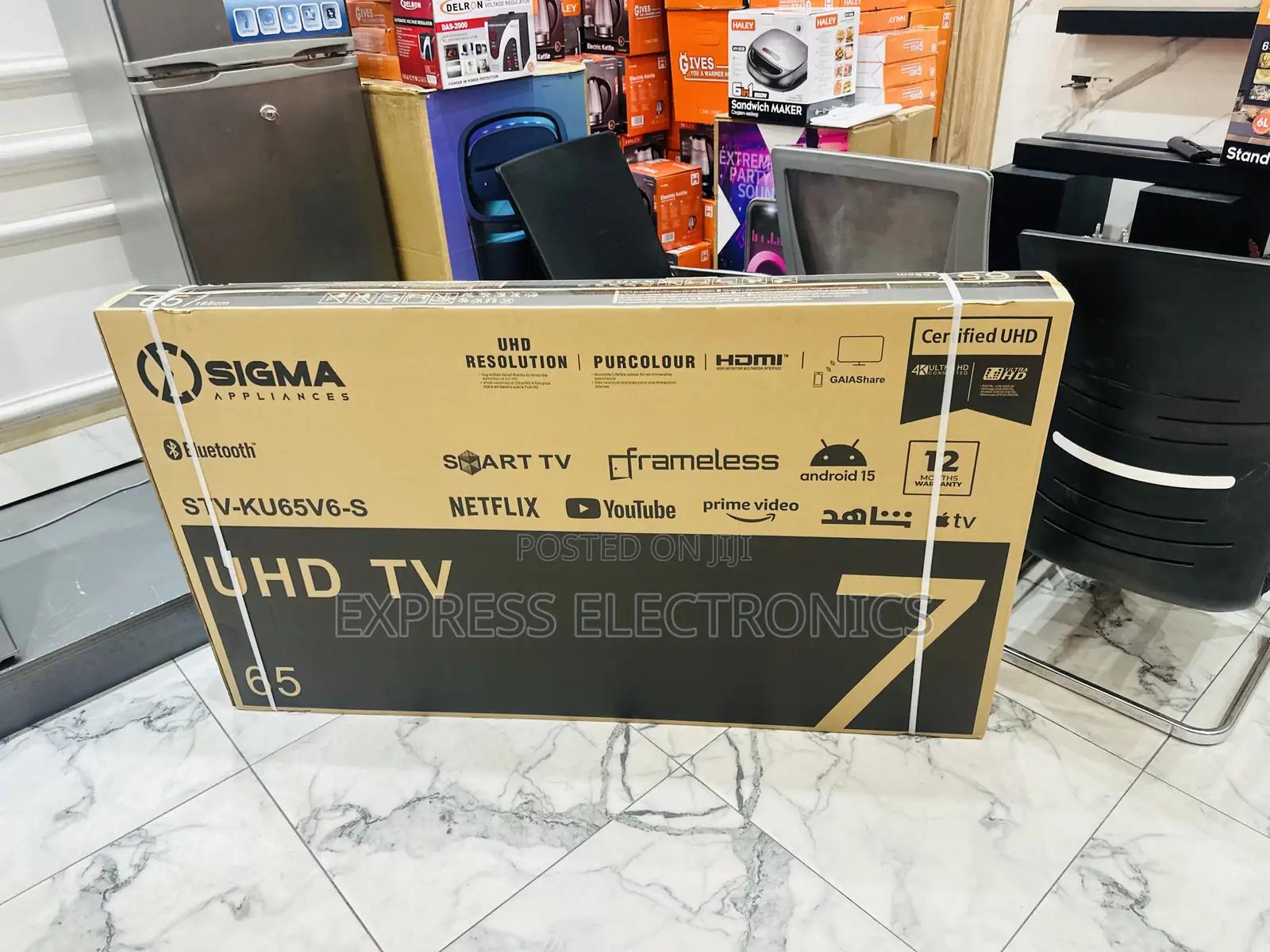 Text Us for Your Sig-Ku65v6-S. Uhd Smart Sigma Television