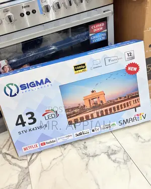 Fresh in Box Sigma Smart Android Television(Sig-K43v6-S) Black 