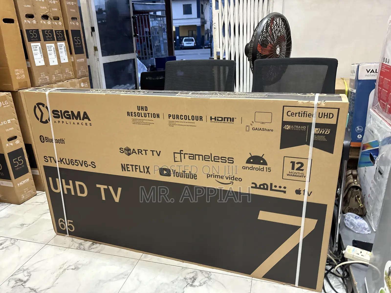 Affordable Sigma 65 Inch Uhd Smart Android Television(Sig-Ku65v6-S)