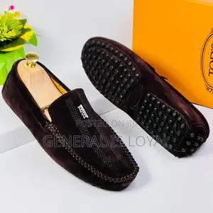 Tod’S Flat Sole Dark Coffee Loafer