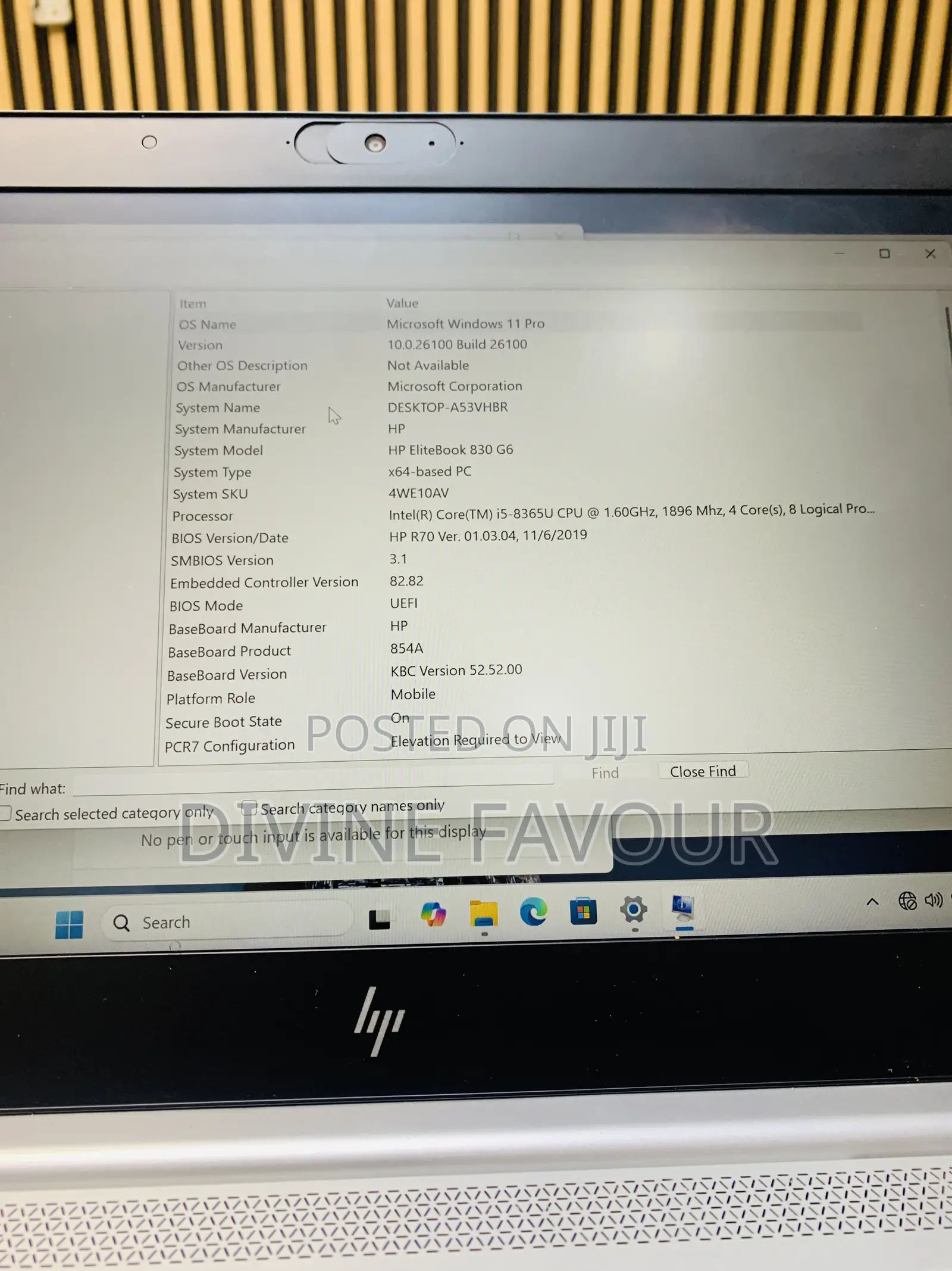 Laptop HP EliteBook 830 G6 16GB Intel Core I5 SSD 256GB