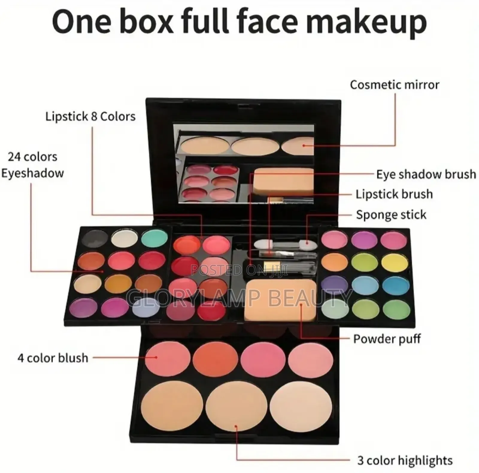 Eyeshadow One Box Full Face Makeup Kit – Complete Beauty Set