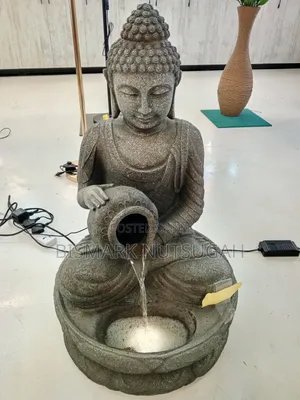 Praying Budda Statue With Light