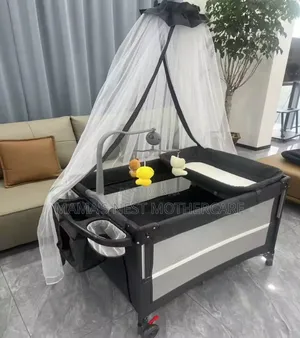 Luxury Baby Beside Me Cot With Changing Station and Mosquito Net