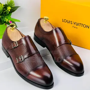 Louis Vuitton Coffee Monk Straps Men’S Shoe