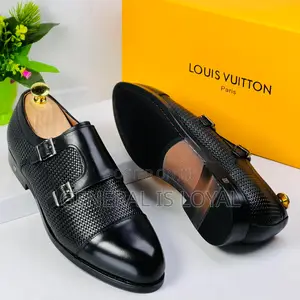 Louis Vuitton Black Monk Strap Men’S Shoe