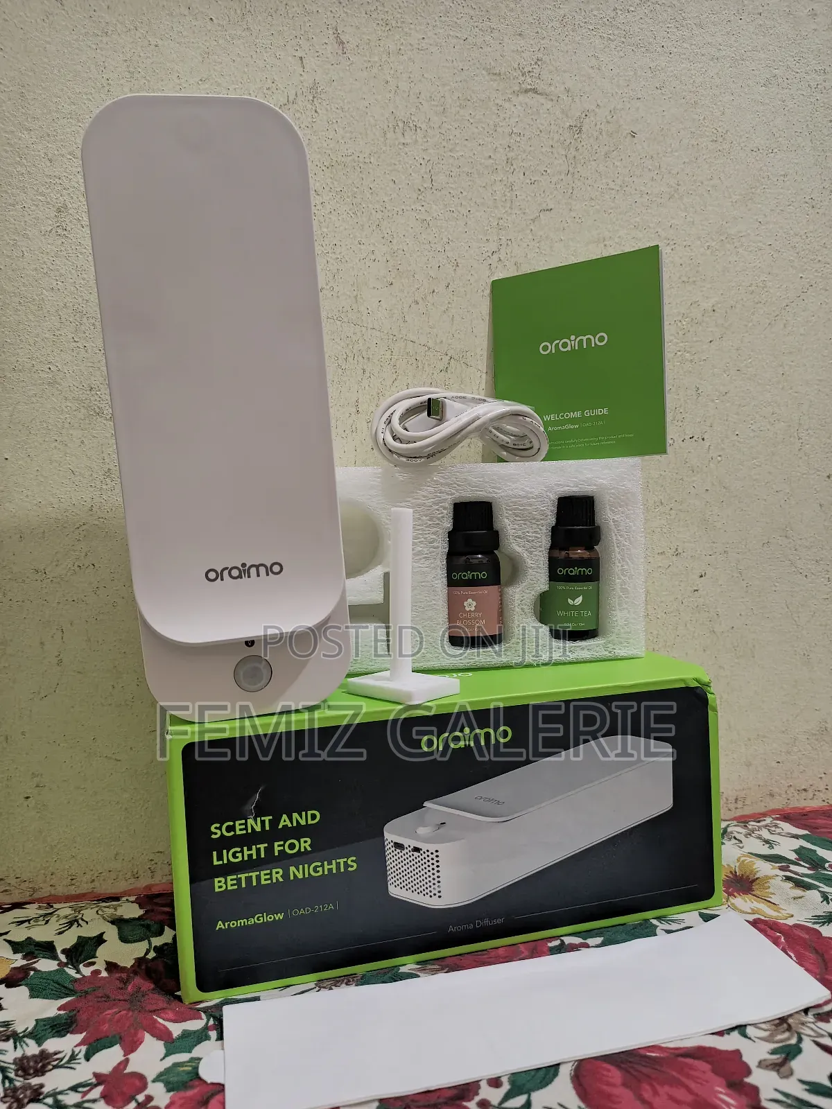 Oraimo Aromaglow Waterless Wall-Mount Aromatherapy Diffuser