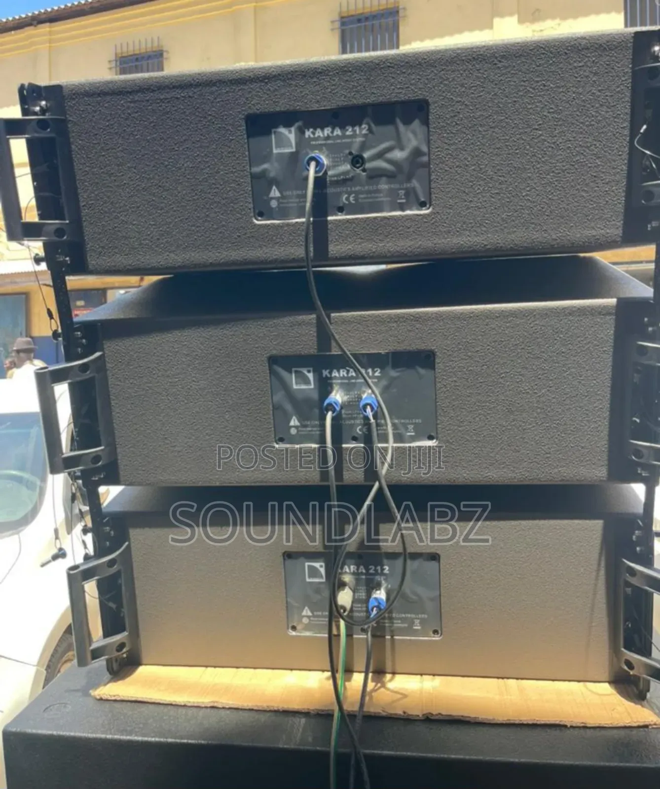 3pieces Kara12inches Line Array Speakers & Professional Amplifier Rack