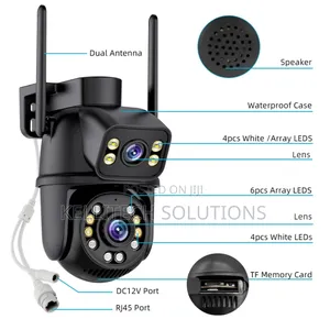 Smart Wifi Double Lens CCTV Security Camera Videos