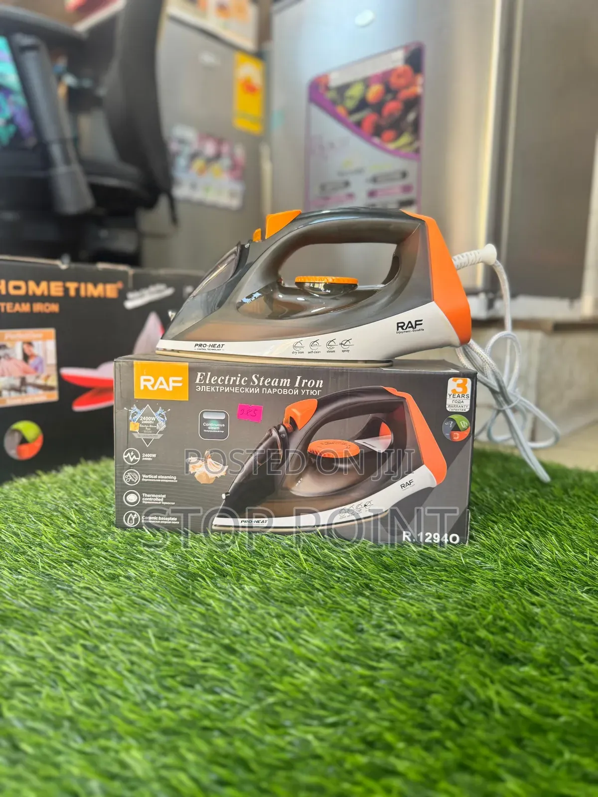 Raf Steam Iron With Ceramic Coating Base Plate