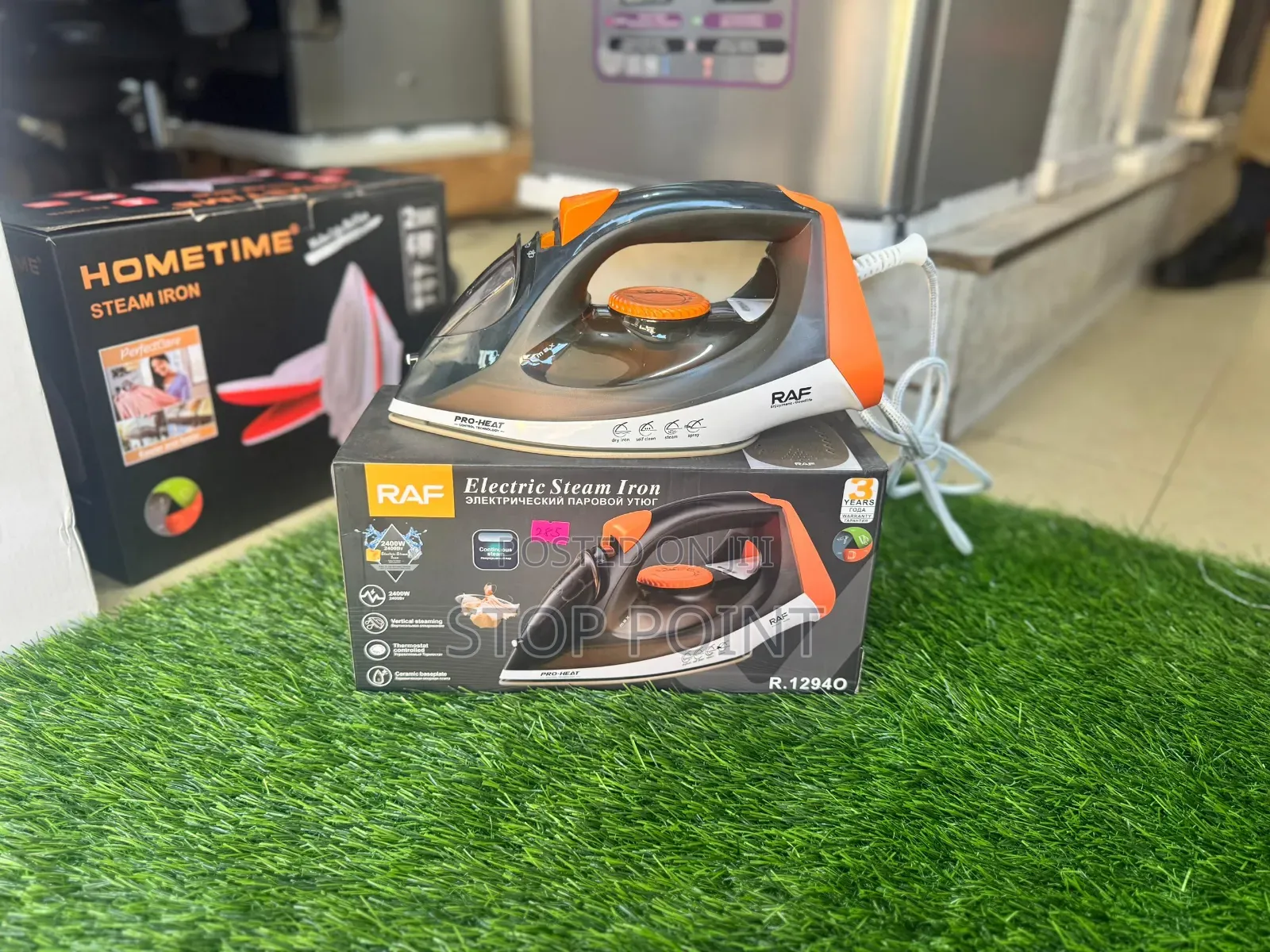 Raf Steam Iron With Ceramic Coating Base Plate