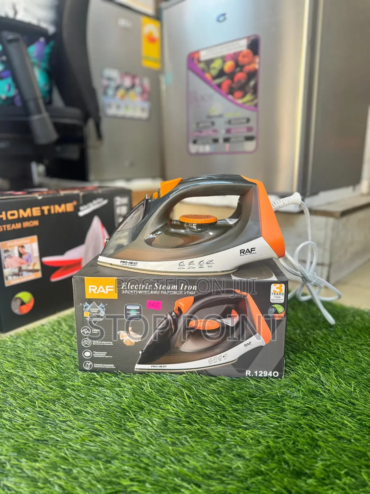 Raf Steam Iron With Ceramic Coating Base Plate