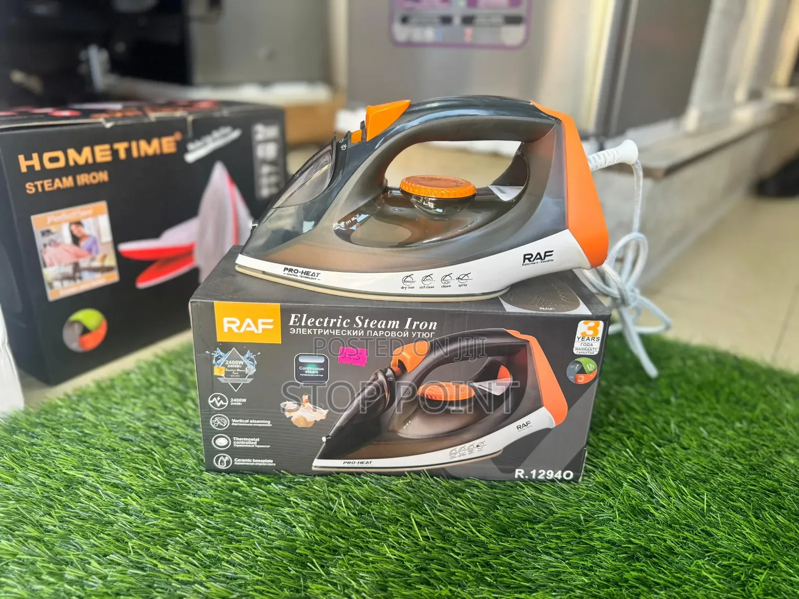 Raf Steam Iron With Ceramic Coating Base Plate