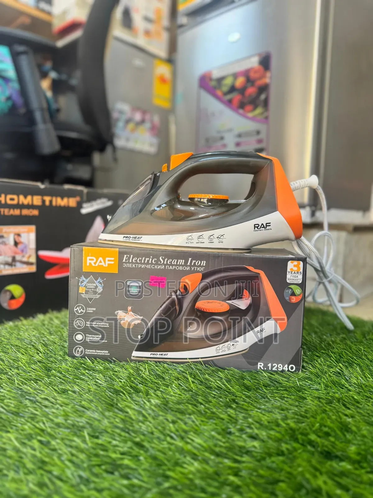 Raf Steam Iron With Ceramic Coating Base Plate