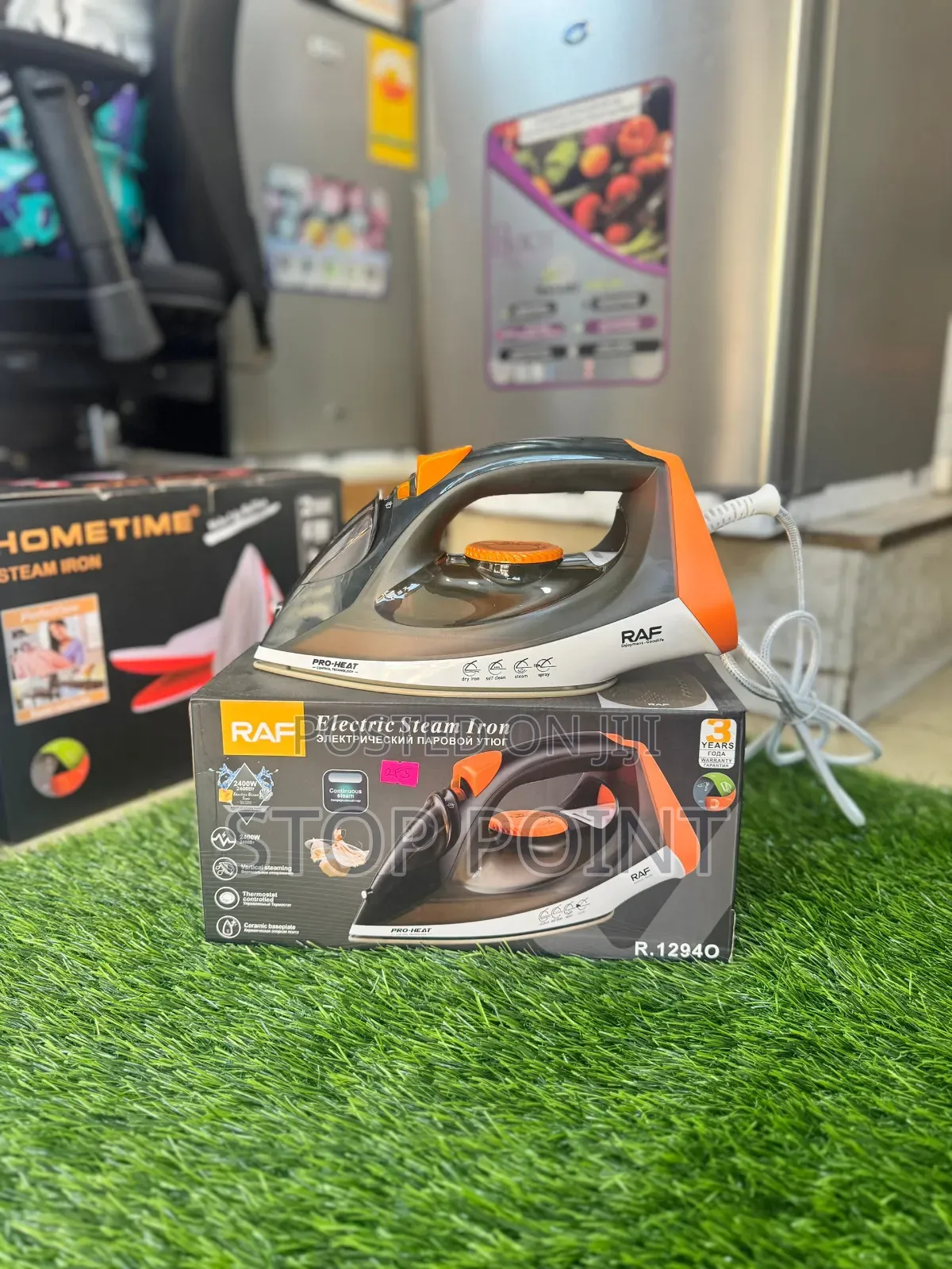 Raf Steam Iron With Ceramic Coating Base Plate