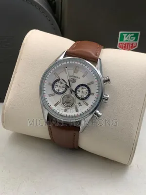 Carrera Brown Leather Strap Watch