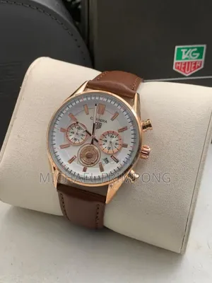 Carrera Brown Leather Strap Watch