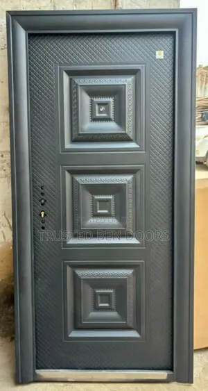 All Black Paladin Turkey Single Security Smooth Door [More Designs]