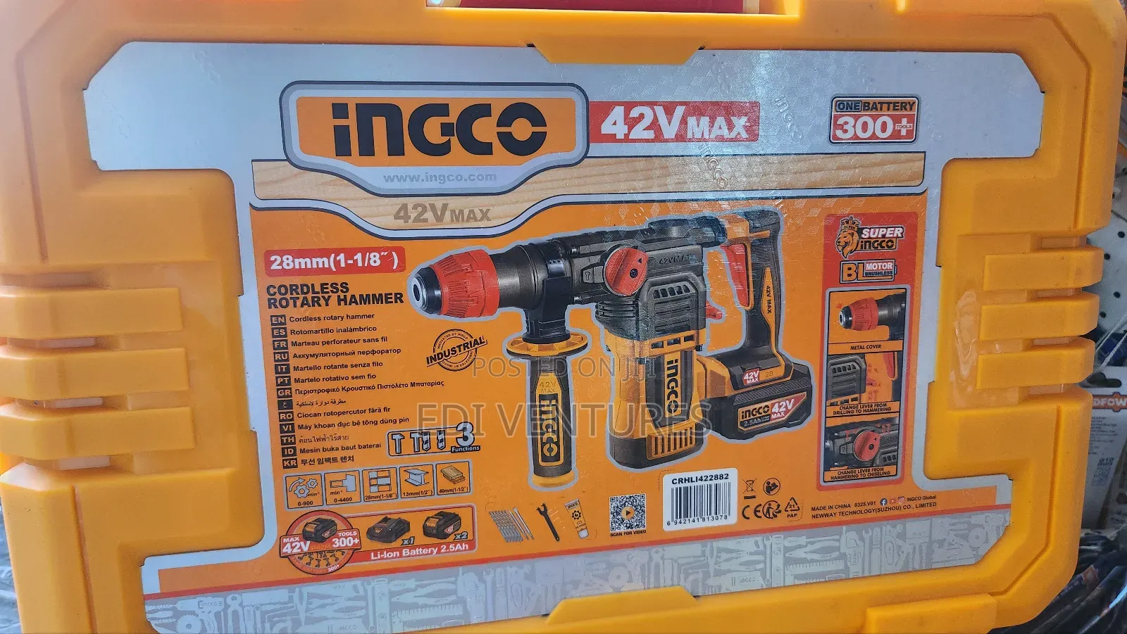 Ingco 42 Volts Powerful Cordless Rotary Hammer