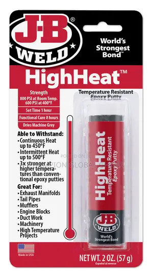 Jb Weld Temperature Resistant Epoxy Putty For Engine Blocks