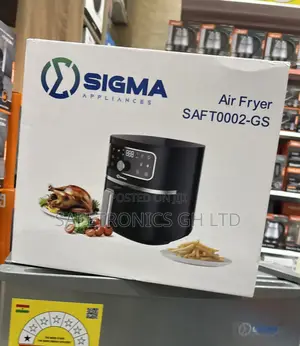 High Quality Sigma 4.2 Liters Electric Black Airfryer (Saft0002-Gs)
