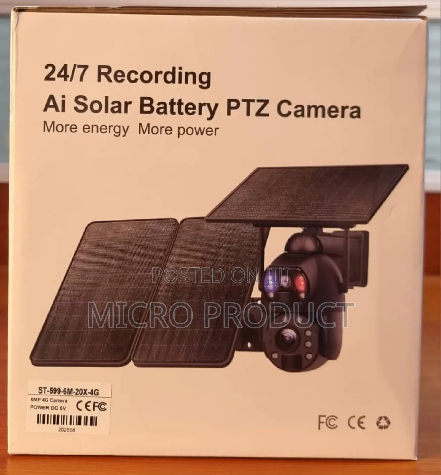 Optical Zoom Solar-Powered Dual Lens Camera