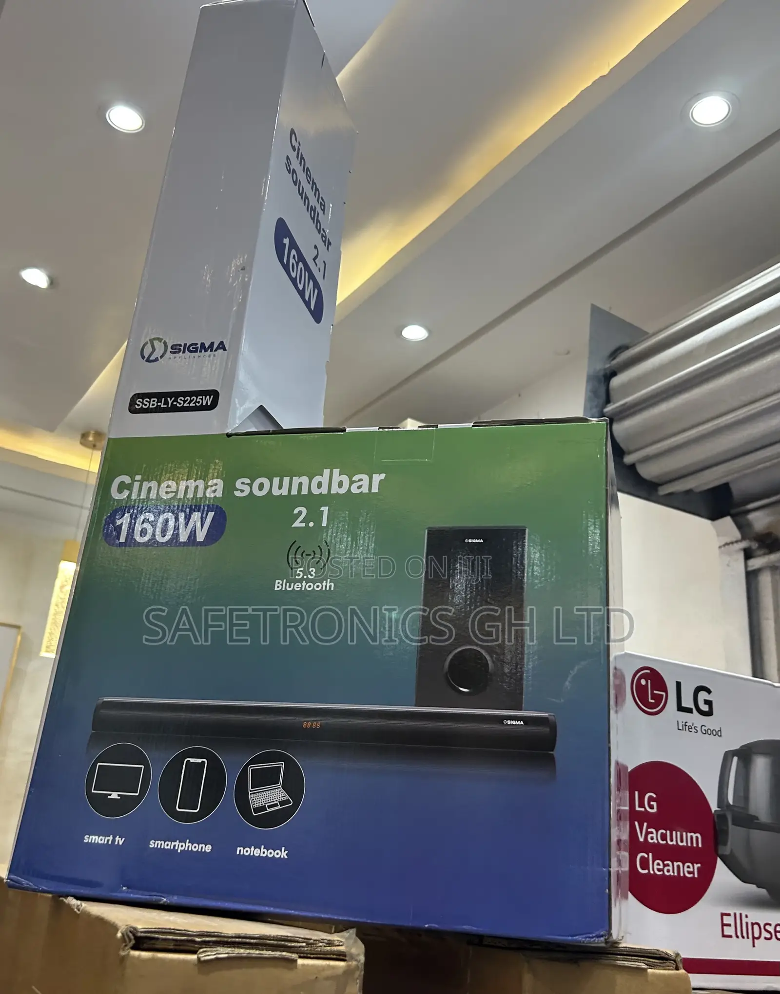 Just Approved Bluetooth Wireless Sigma 160w SSB-Ly-S225w Soundbar