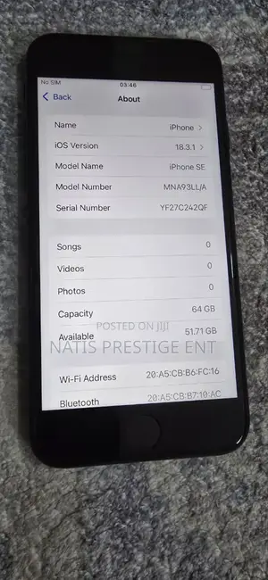 Apple iPhone SE (2022) 128 GB Black