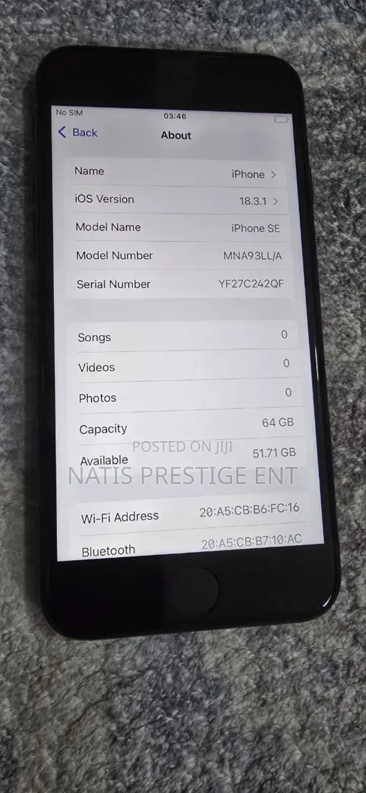 Apple iPhone SE (2022) 128 GB Black