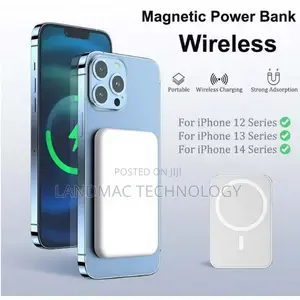 Magsafe2 Magnetic Wireless Battery Pack for iPhone Power Bank - White
