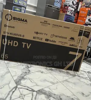 Get Frameless Sigma 65 Inch Ultra Led Smart Sig-Ku65v6-S Uhd Tv