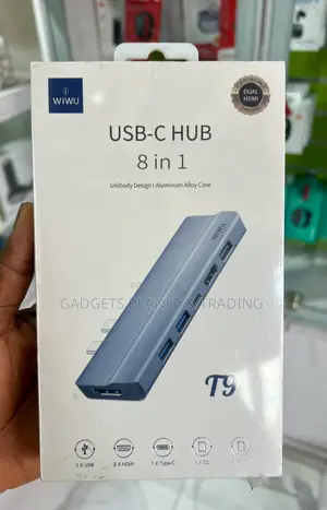Wiwu 8-in-1 Usb-C Hub Docking Station - T9