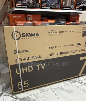 Buy Lastest Frameless 55 Inch Led Uhd Ultra Sigma Sig-Ku55v6-S. Tv