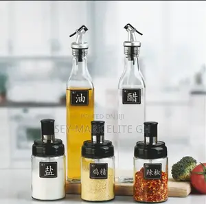 5pcs Set Oil Jars Spice Containers