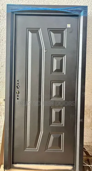 All Black Paladin Turkey Single Security Smooth Door