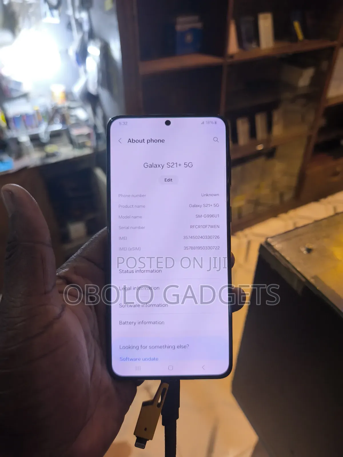 Samsung Galaxy S21+ 5G 128 GB Black