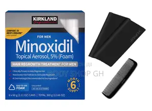 Kirkland Minoxidil Foam Bottle - Hair Regrowth Solution - 5% Minoxidil