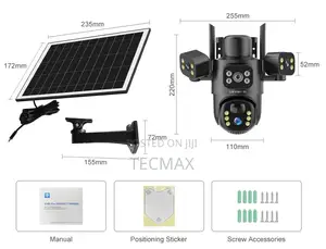 3 Lens 4g Solar Security Camera