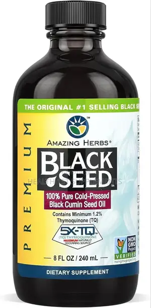 Amazing Herbs, Cold-Pressed Premium Black Seed Oil 240ml