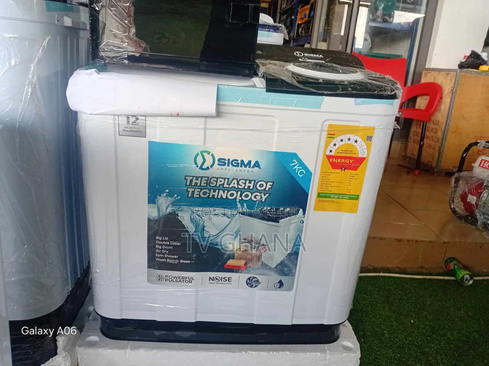 Sigma 7kg Semi Auto Washing Machine – Powerful Efficient Cleaning