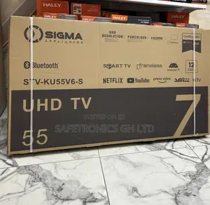 Original 55 Inch Led Uhd Ultra Sigma Sig-Ku55v6-S Frameless Tv
