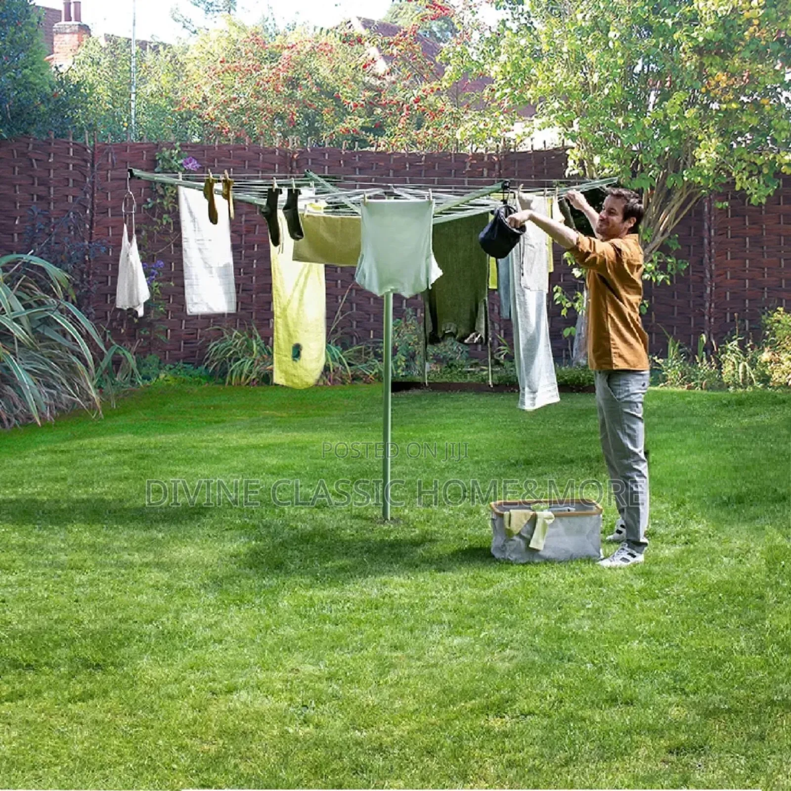 Brabantia - Lift-O-Matic - 50m of Clothes Line- Metallic Grey