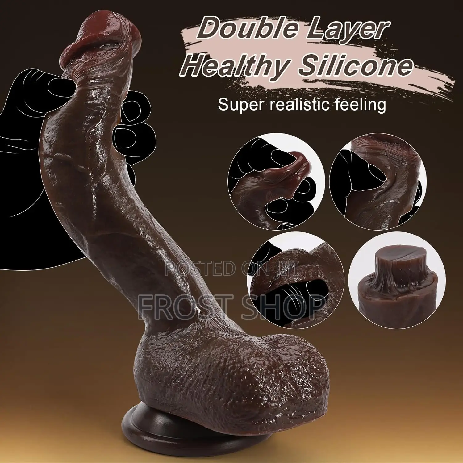 Soft Sexy Huge Dildo Realistic Penis. Big Dicks Double Layer Sillicon