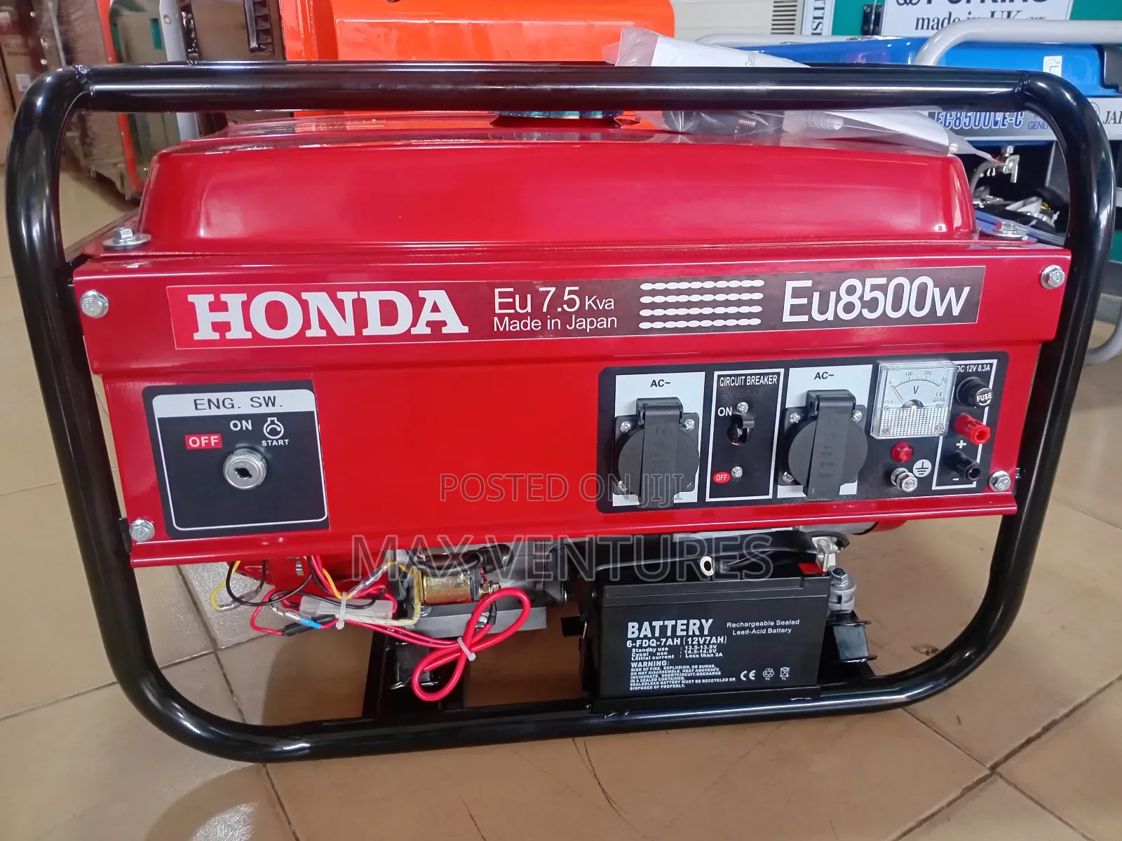 Honda 8500watts +Battery for Key Start 7.5kva Honda Generator