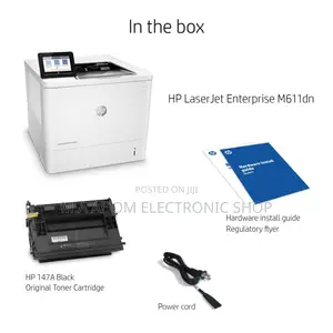 Hp Laserjet Enterprise M611dn Monochrome Printer Black White Only
