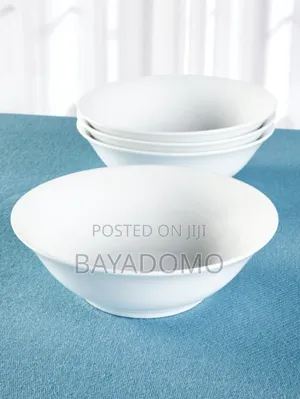 Ceramic White Soup Bowl: Rent