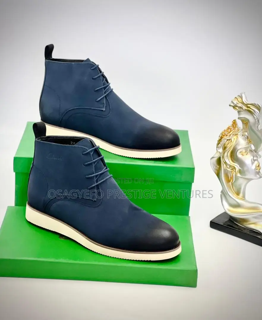 Quality Clarks Boot Navy
