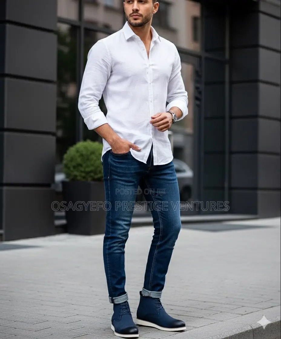 Quality Clarks Boot Navy
