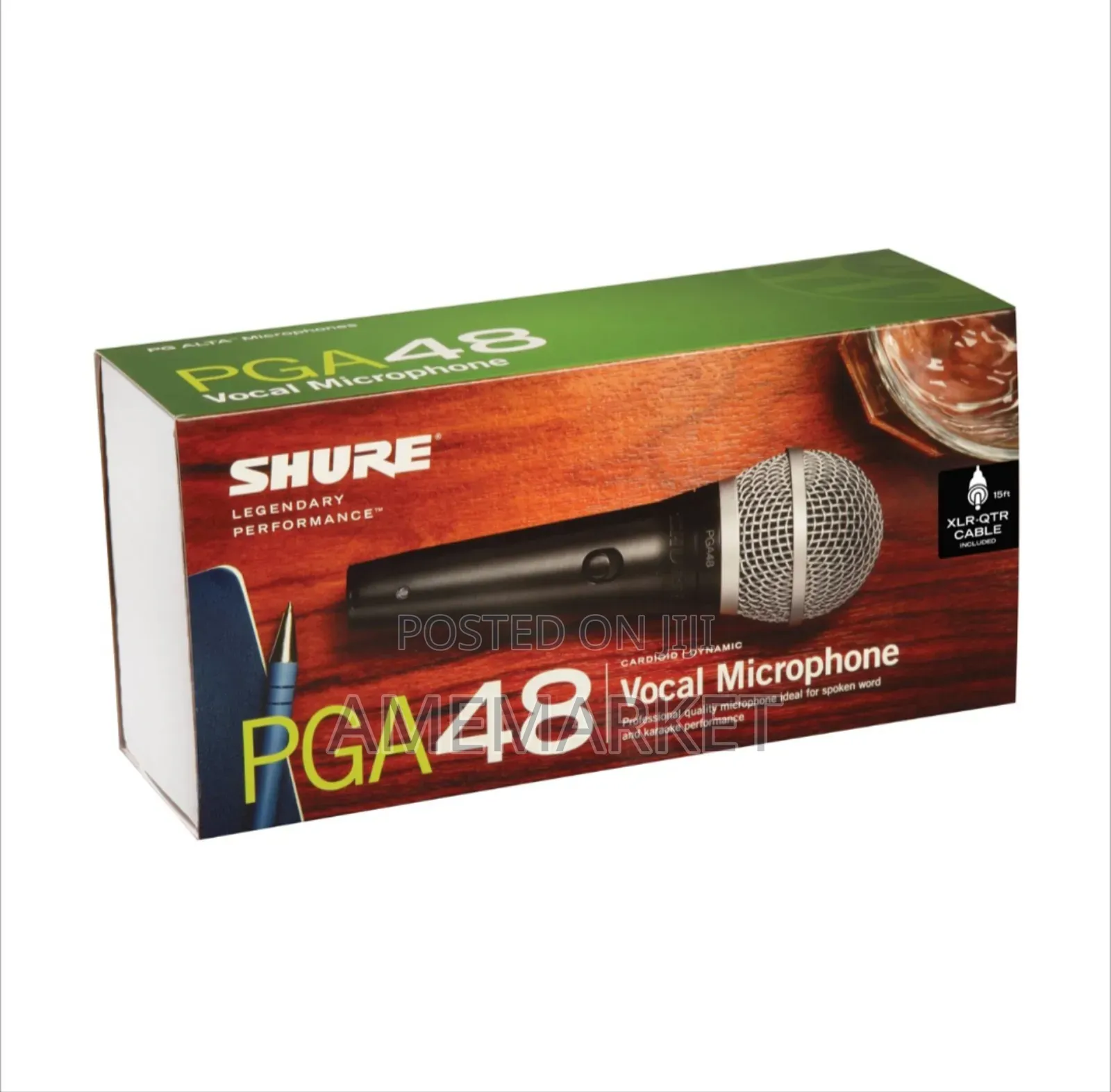 Shure Pga48 Cardioid Dynamic Xlr Vocal Microphone